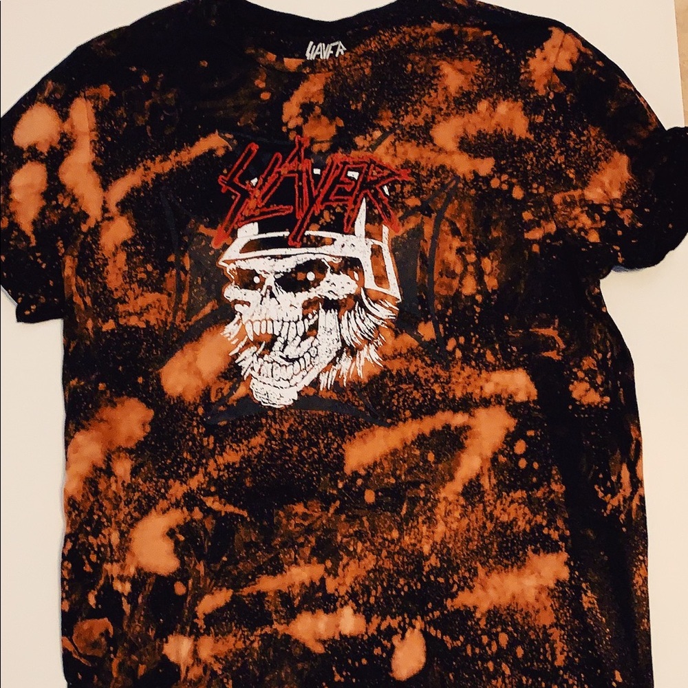 NWOT Slayer bleached T-shirt